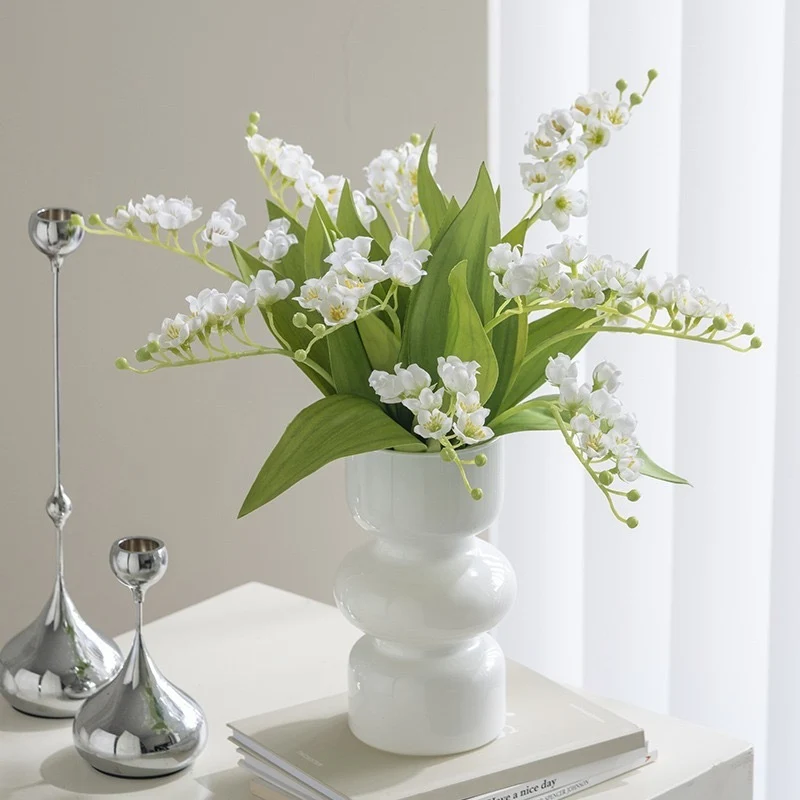 40 cm Künstliche Maiglöckchen für Blumenstrauß-, Kranz- und DIY-Dekoration