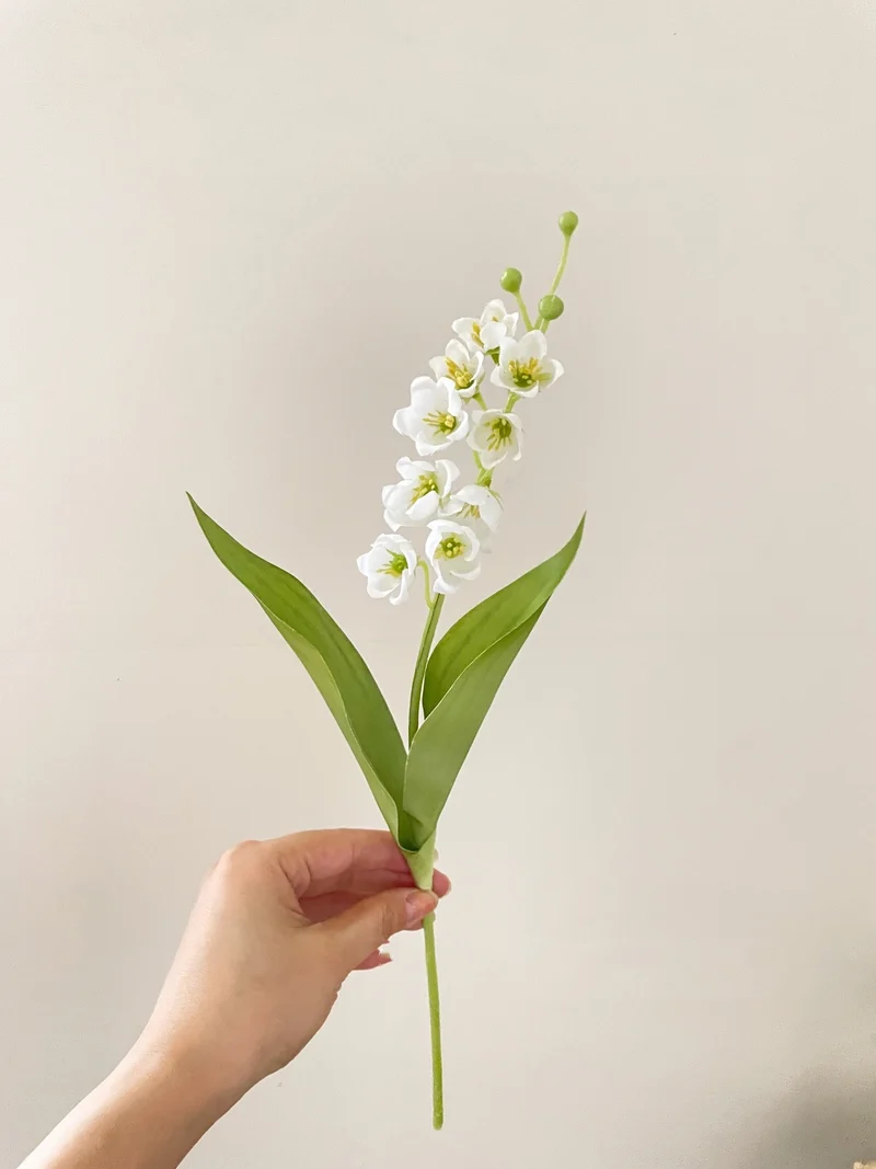 40 cm Künstliche Maiglöckchen für Blumenstrauß-, Kranz- und DIY-Dekoration