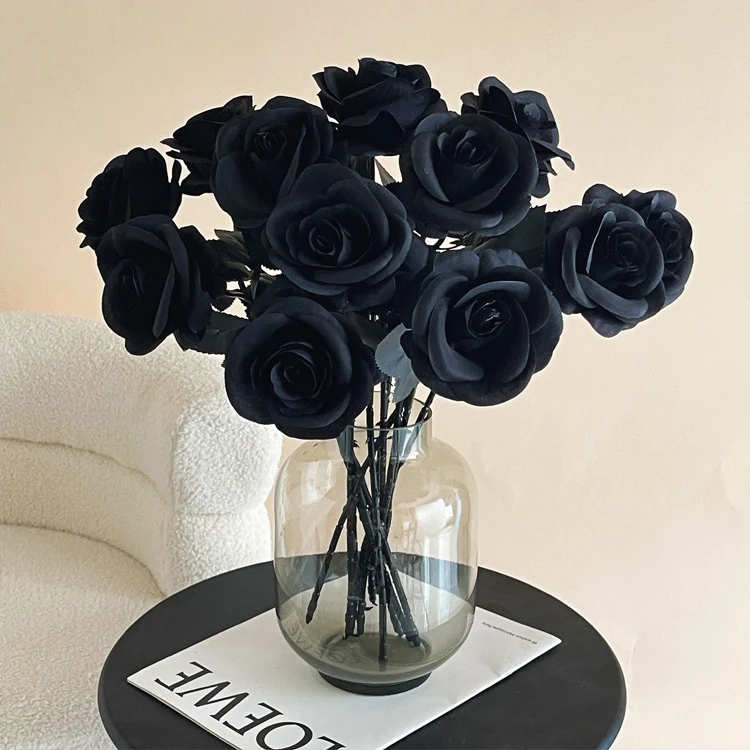51 cm künstliche Rosen - Halloween-Dekoration | Kunstblumen für Halloween-Dekor