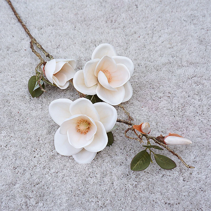 78 cm künstliche Magnolien in Herbstfarben – für Herbst-Wohnraumdekoration