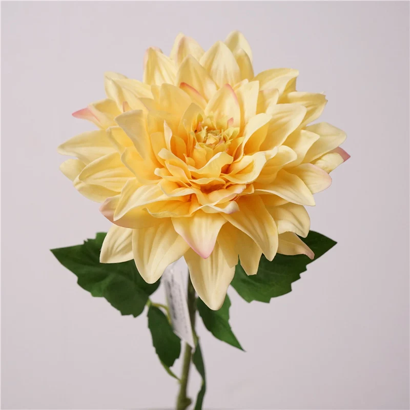 60 cm künstliche Dahlien mit feucht haltender Textur zur Heimdekoration