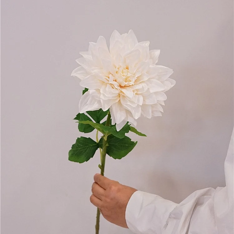 60 cm künstliche Dahlien mit feucht haltender Textur zur Heimdekoration