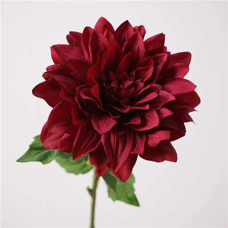 60 cm künstliche Dahlien mit feucht haltender Textur zur Heimdekoration