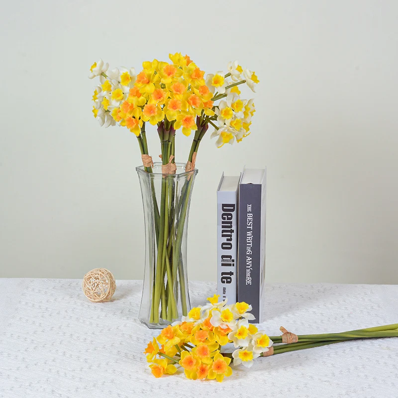 Real Touch Narzissenstängel für Hochzeiten, Handarbeiten & DIY-Projekte