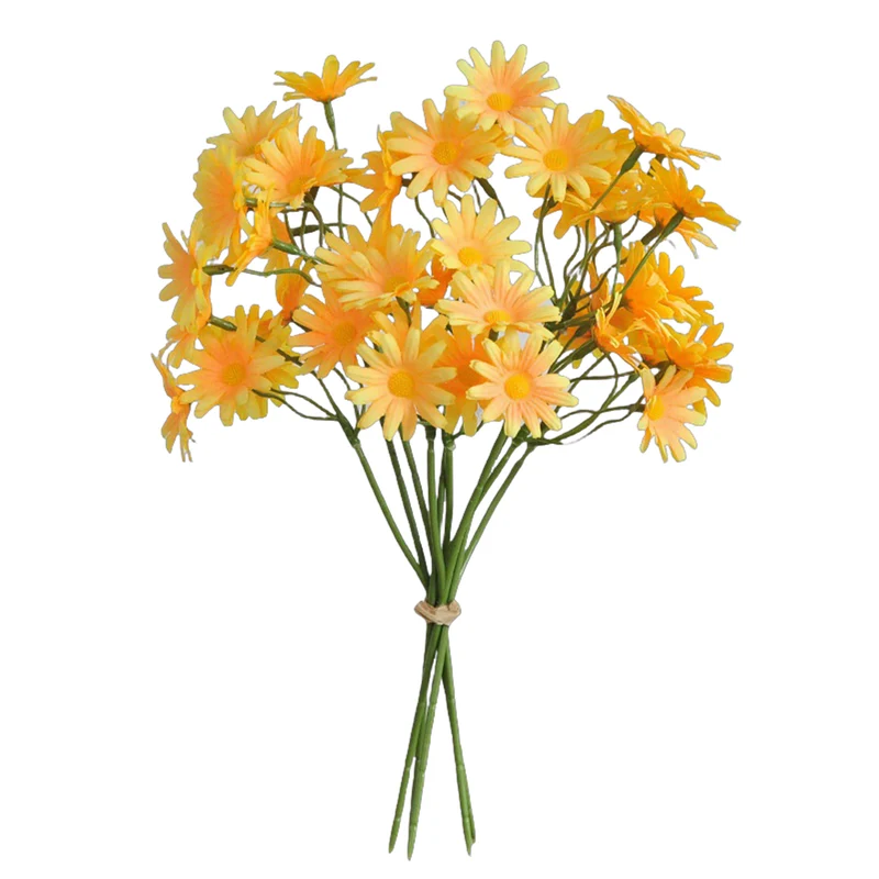 27 cm Gänseblümchenstängel, Realistische Seidenblumen für Hochzeiten, Handarbeiten & DIY-Projekte