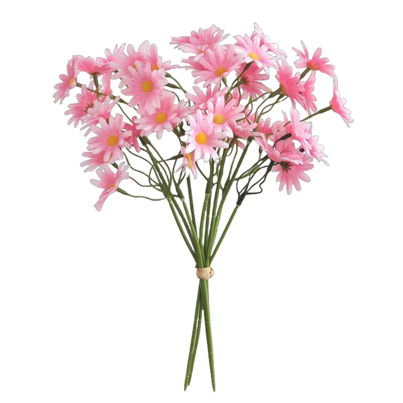 27 cm Gänseblümchenstängel, Realistische Seidenblumen für Hochzeiten, Handarbeiten & DIY-Projekte