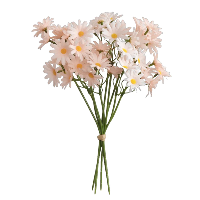 27 cm Gänseblümchenstängel, Realistische Seidenblumen für Hochzeiten, Handarbeiten & DIY-Projekte