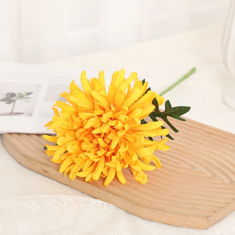 Großhandel 45cm Kunst-Pfingstrosen "Claw Chrysanthemum Premium Kräuselblumen für Party-Dekoration