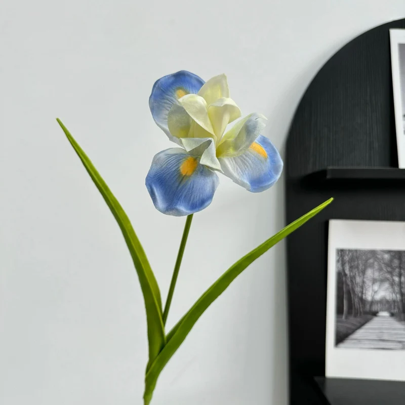 Großhandel: 55 cm künstliche Schwertlilien-Stängel künstliche Iris Deko-Simulationsblumen für die Wohnung
