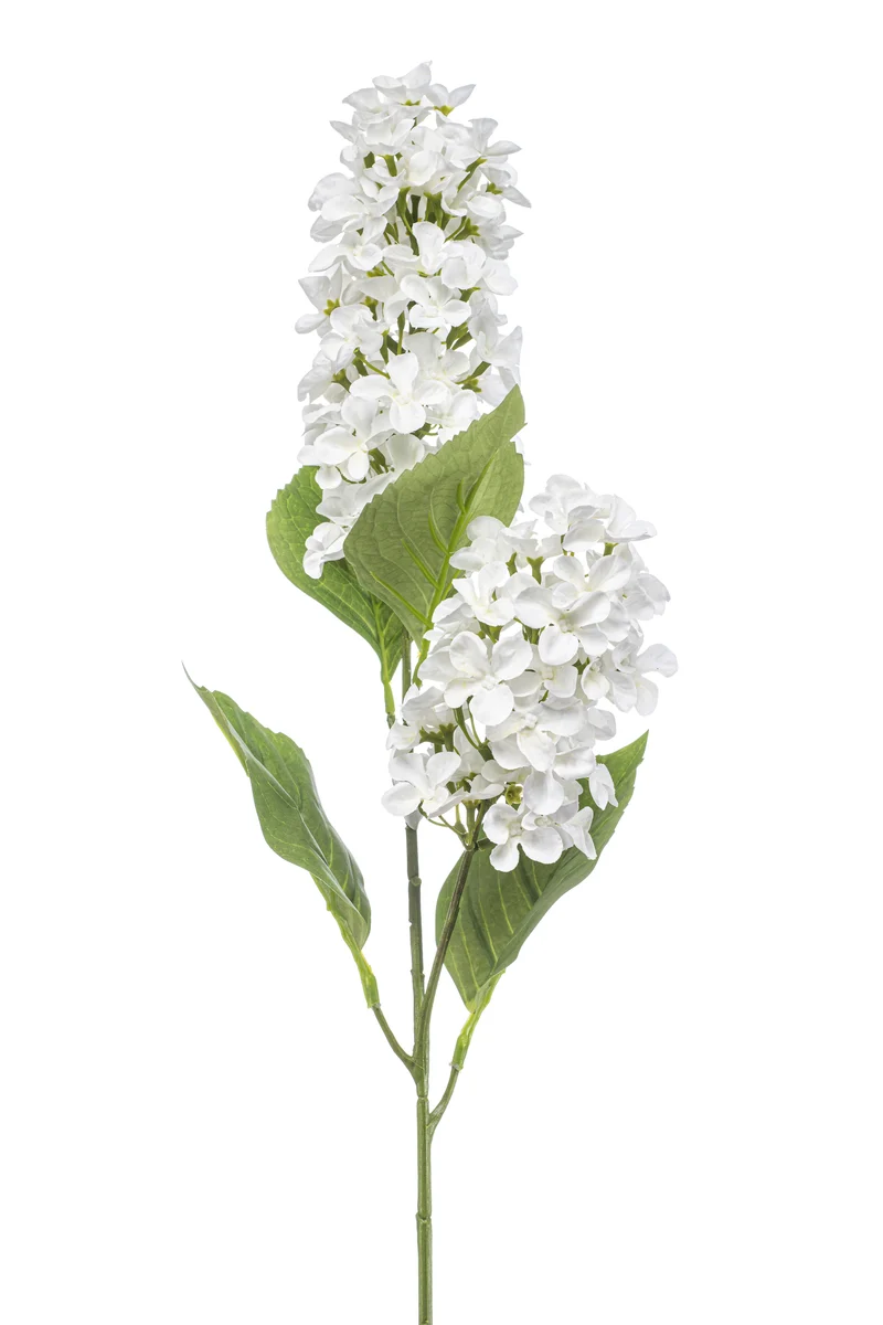 Hortensie Peegee künstlich 76 cm - 1 Stiel - Weiß