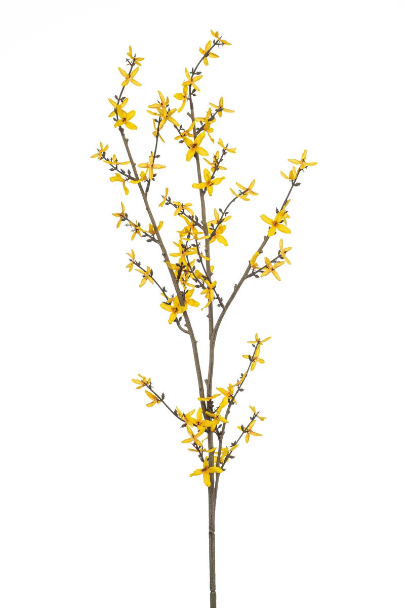 Forsythie künstlich 110 cm - 1 Zweig - Gelb