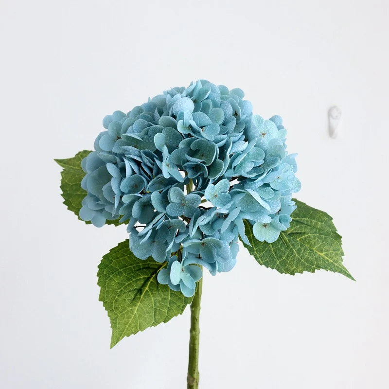 Großhandel: 53cm Kunst-Hortensie-Blumen, Real Touch-Hortensie-Stängel für Hochzeitsdekorationen