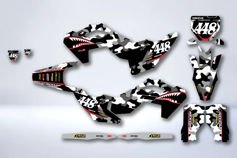 Kit Déco HUSQVARNA FC/TC 2023-2024 & TE/FE 2024-2025 - TUNDAX