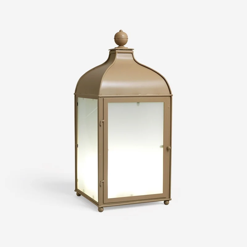 Casa Padrino Luxus Außen Laterne Gold B. 36 x H. 80 cm - Handgefertigte Laterne aus Schmiedeeisen - Luxus Kollektion - Edel & Prunkvoll