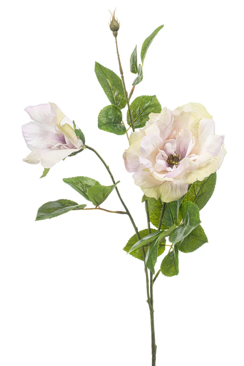 Wildrosen künstlich 80 cm - 1 Stiel - Helllila