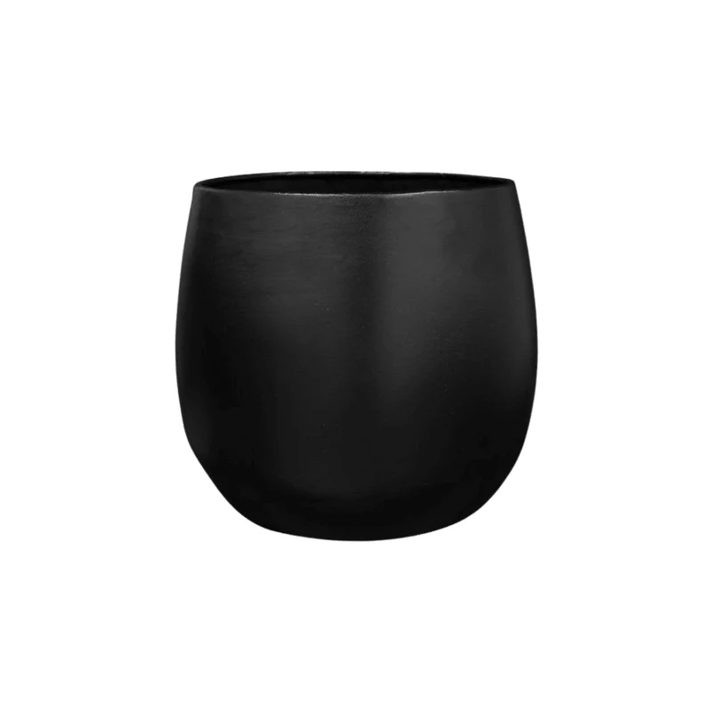 Blumentopf Stein schwarz in verschiedenen Größen