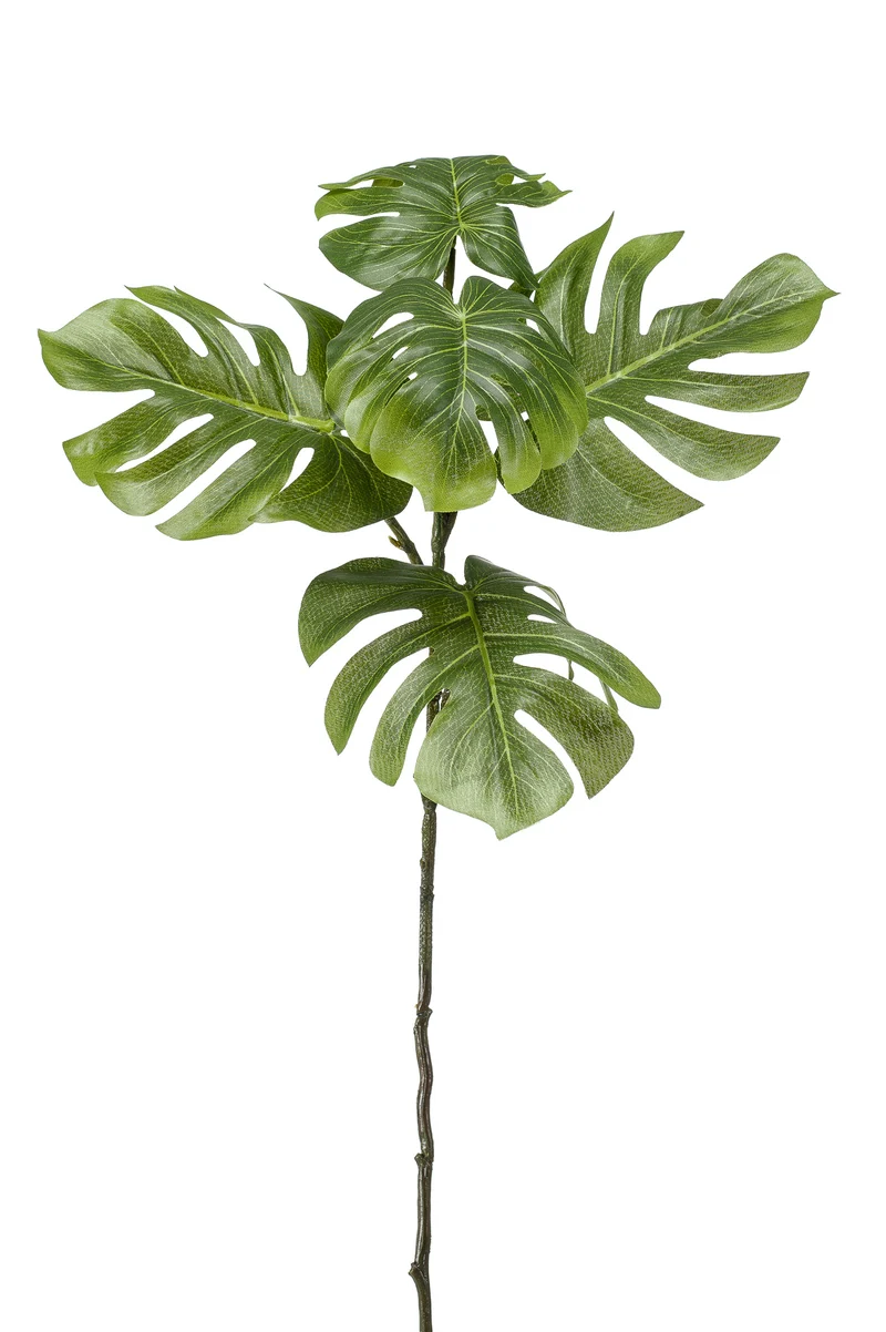 Monstera künstlich 64 cm - 1 Stiel - Grün