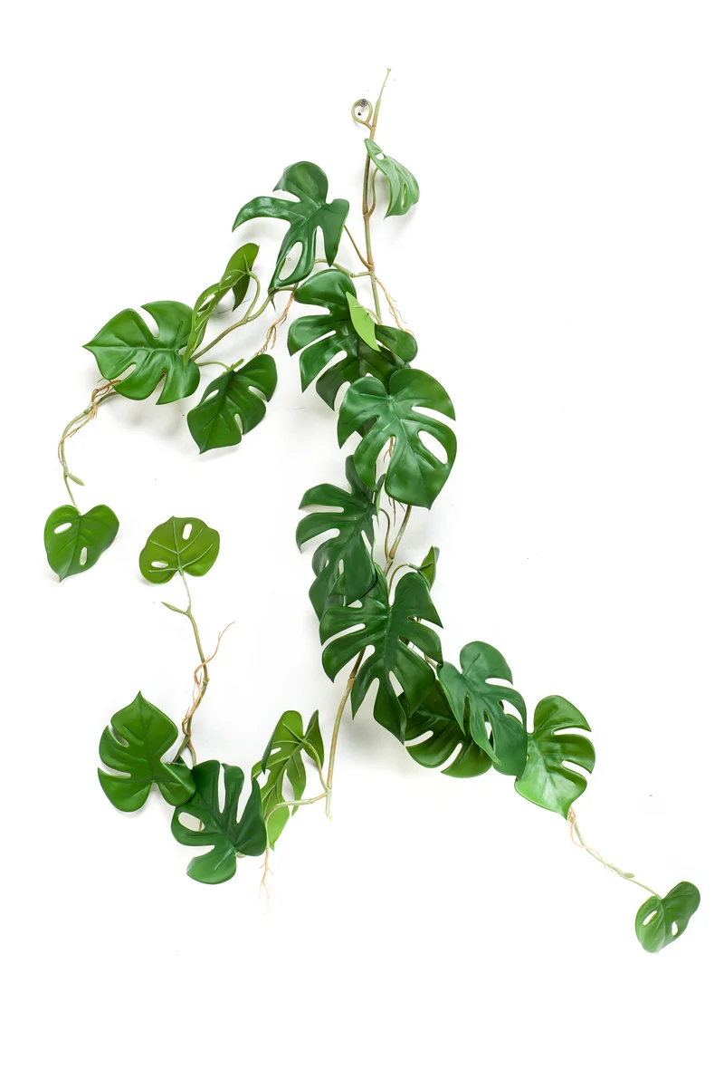 Monstera künstlich 110 cm - 1 Girlande - Grün
