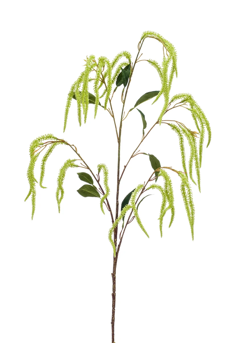 Amarant künstlich 100 cm - 1 Zweig - Hellgrün