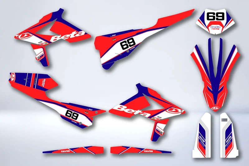 Kit Déco BETA RR Enduro 2018-2019 - VERMEIL