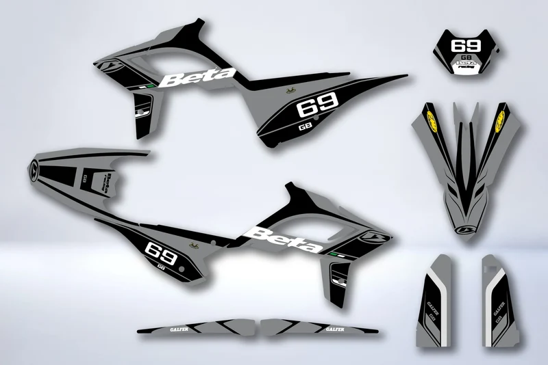 Kit Déco BETA RR 2018-2019 POLISPORT RESTYLE - ÉTAIN