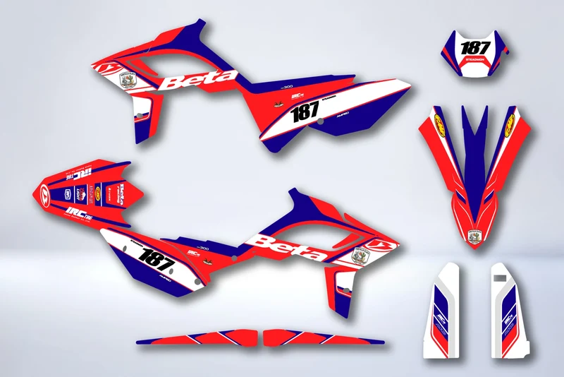 Kit Déco BETA RR 2018-2019 POLISPORT RESTYLE - VERMEIL
