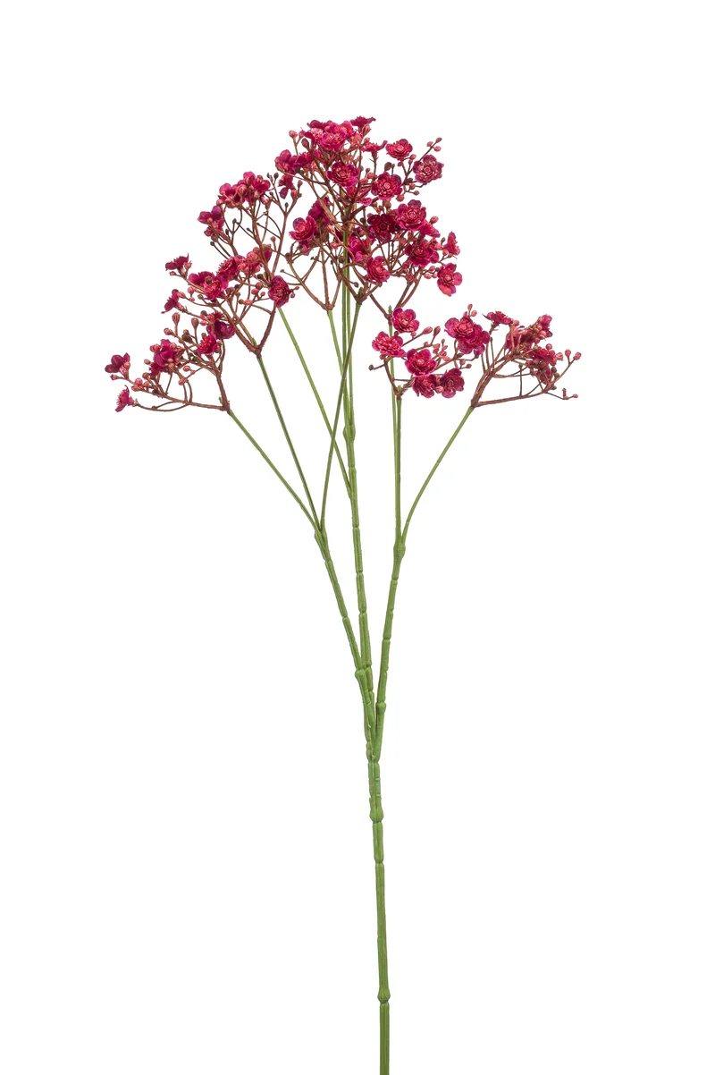 Schleierkraut künstlich 68 cm - 1 Stiel - Fuchsienrot
