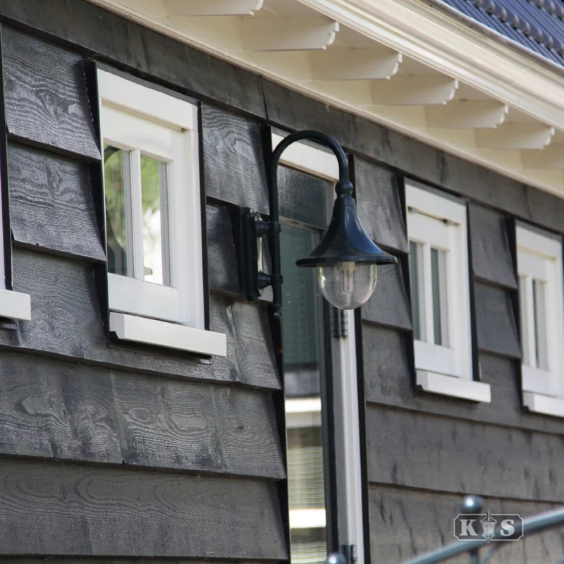 Casa Padrino Jugendstil Außenwandleuchte 24 x 36 x H. 45 cm - Verschiedene Farben - Nostalgische Wetterfeste Außenleuchte