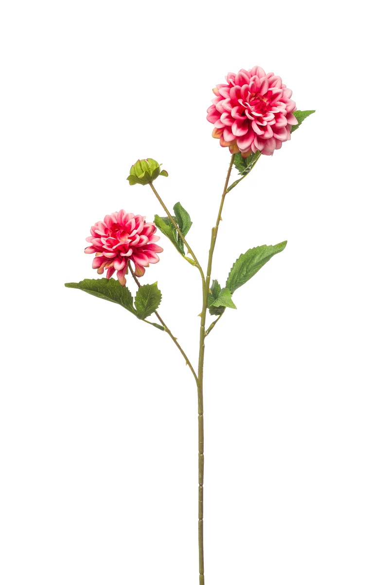 Dahlie mini künstlich 68 cm - 1 Stiel - Rosa