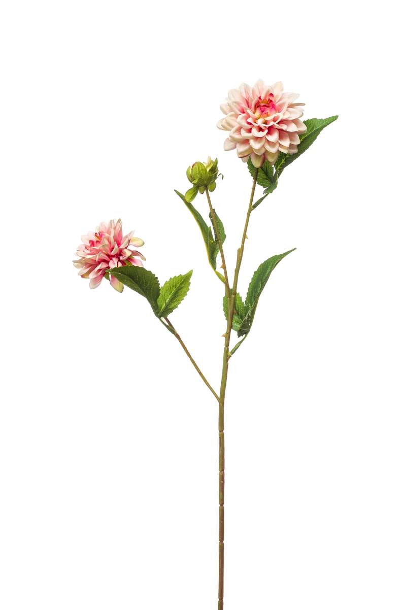 Dahlie mini künstlich 68 cm - 1 Stiel - Hellrosa