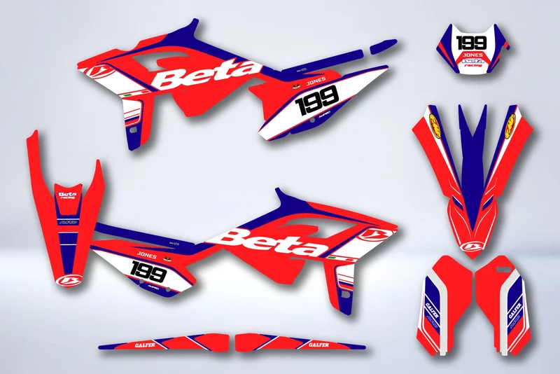 Kit Déco BETA RR Enduro 2023-2024 - VERMEIL