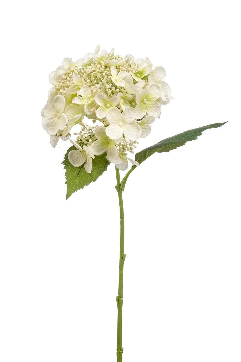 Hortensie künstlich 50 cm - 1 Kopf - Weiß