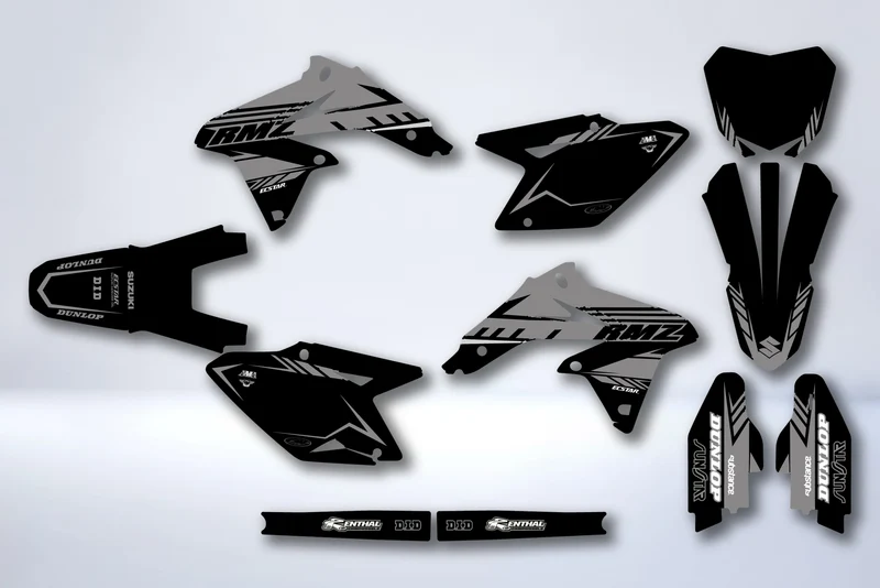 Kit Déco SUZUKI RMZ 450 2008-2017 - ANTHRACITE