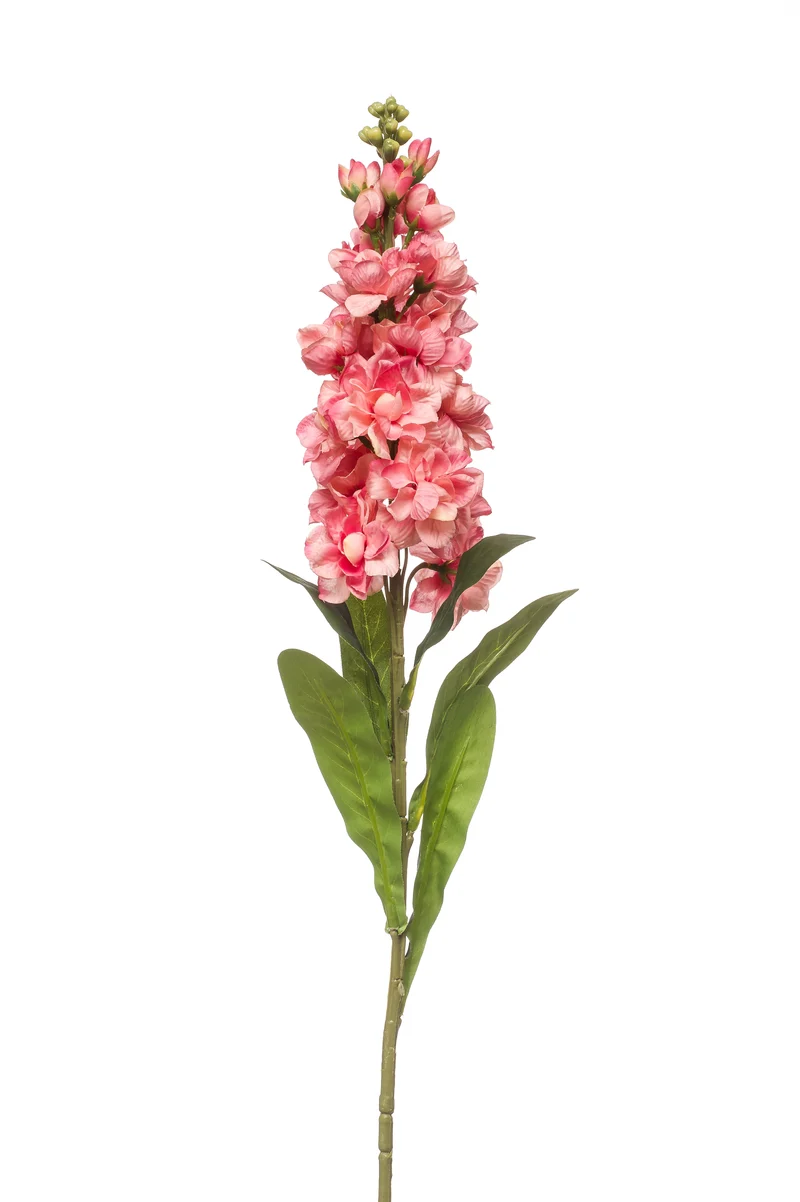 Levkoje künstlich 80 cm - 1 Stiel - Coral rosa