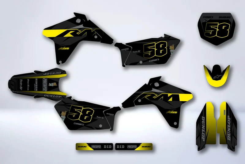 Kit Déco SUZUKI RMZ 450 2005-2007 - TOPAZE