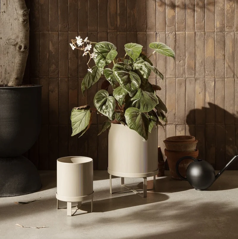 Bau Pot large Blumentopf dark green - ferm Living