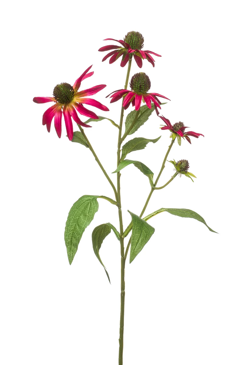 Sonnenhut künstlich 73 cm - 1 Stiel - Fuchsienrot
