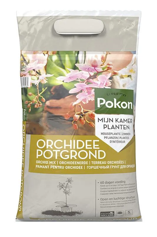 Orchidee Blumenerde – 5 Liter – Spezialerde für gesunde & blühfreudige Orchideen