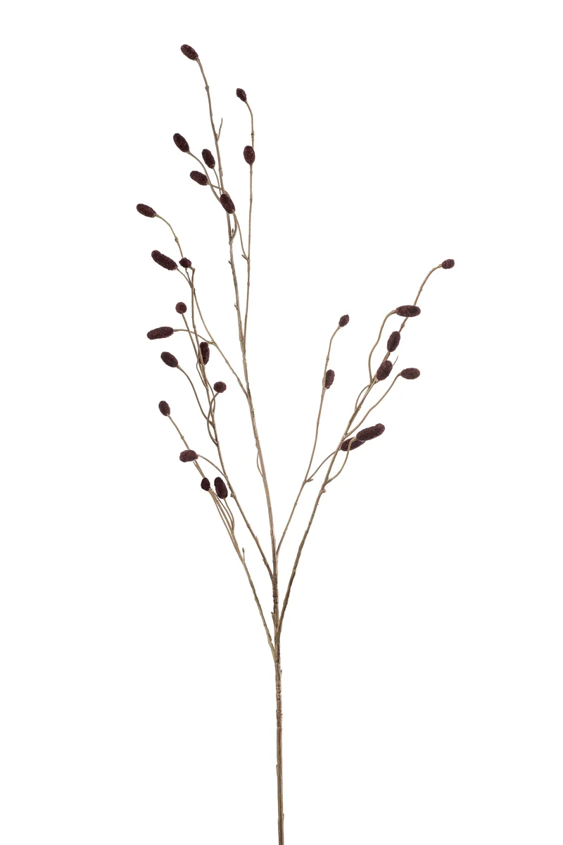 Sanguisorba künstlich 105 cm - 1 Zweig - Haselnuss