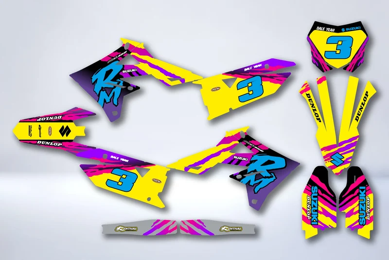 Kit Déco SUZUKI RM-Z 450 2018-2025 & RM-Z 250 2019-2025 - BOHÈME
