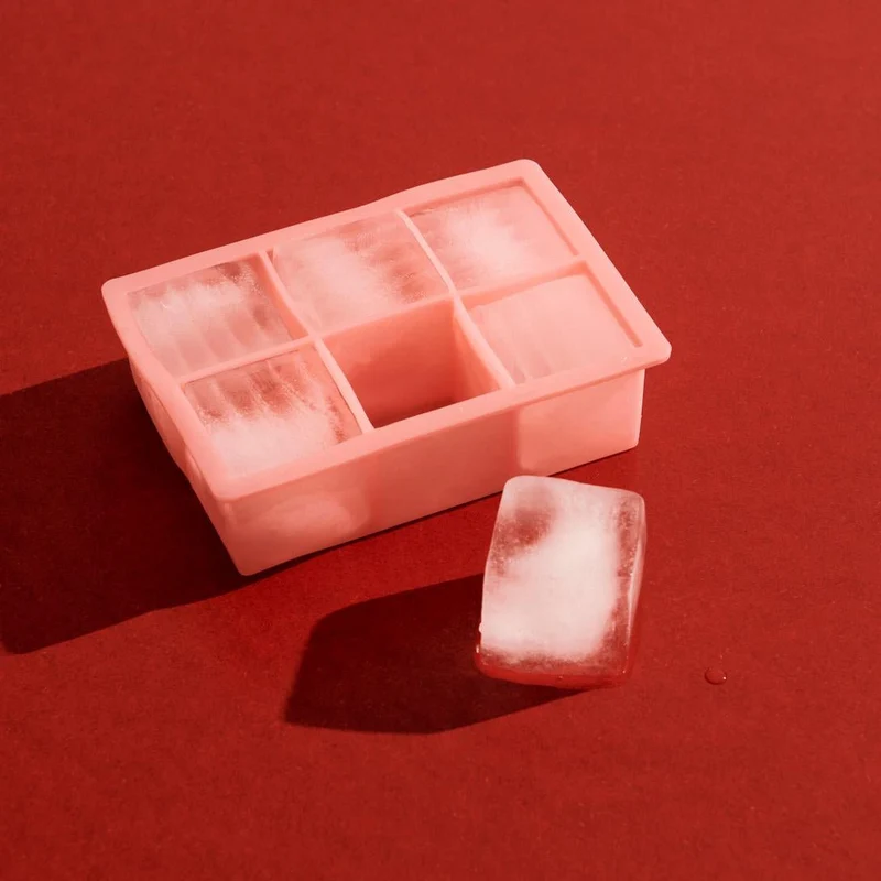 Eiswürfelform Silikon XXL Pink - HAY