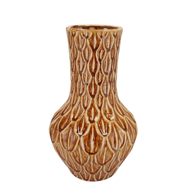 Vase Stein M - H39 W23 - Boa Braun