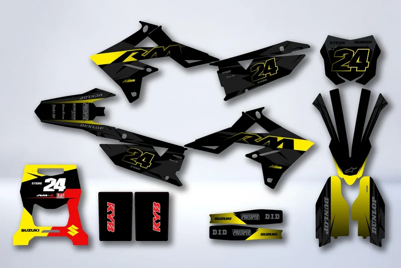 Kit Déco SUZUKI RM-Z 450 2018-2025 & RM-Z 250 2019-2025 - TOPAZE