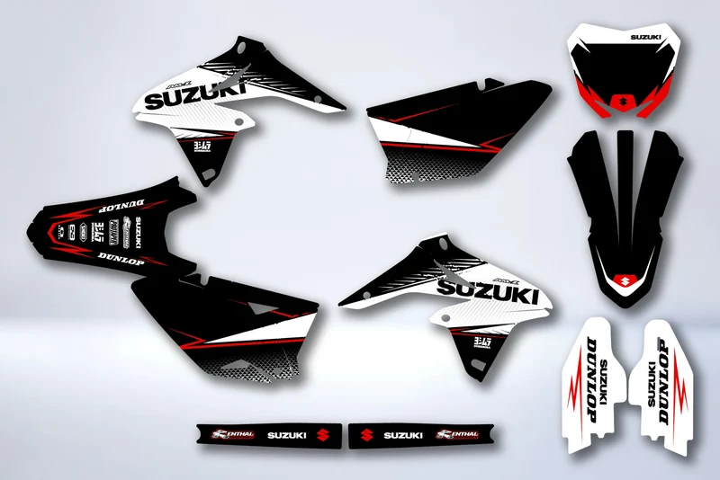 Kit Déco SUZUKI RMZ 250 2010-2018 - CRAMOISI