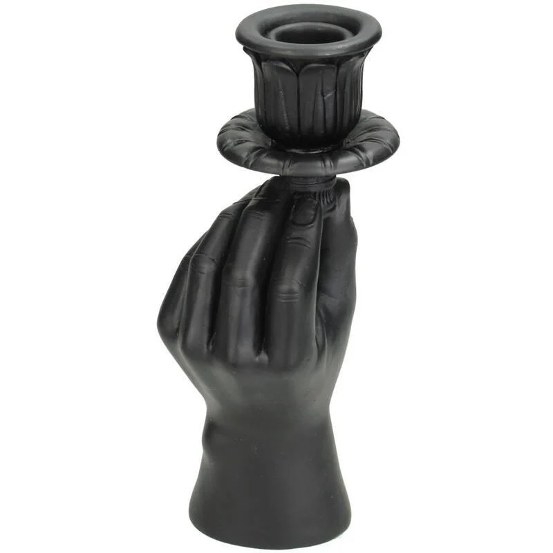 Kerzenständer - Hand Schwarz - ↑ 20 cm