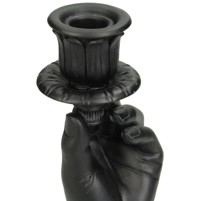 Kerzenständer - Hand Schwarz - ↑ 20 cm