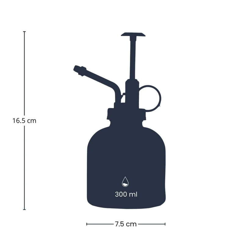Pflanzensprüher – Klarglas mit schwarzem Sprühkopf – 300 ml – Stilvoll & praktisch für Zimmerpflanzen