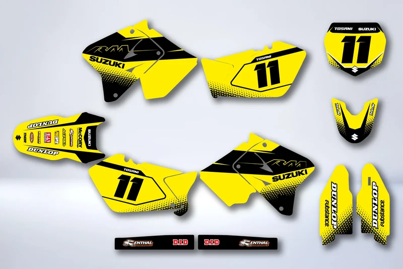 Kit Déco SUZUKI RM 125-250 2001-2012 - CITRINE