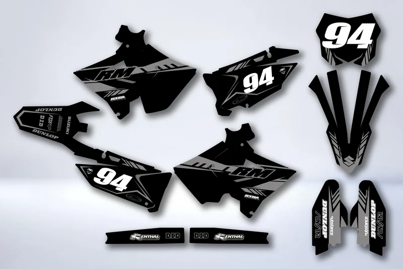 Kit Déco SUZUKI RM125 & RM250 2001-2008 POLISPORT RESTYLE - AMÉTHYSTE