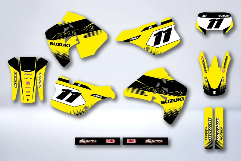 Kit Déco SUZUKI RM 125-250 1989-1992 - CITRINE